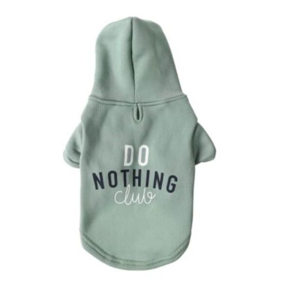 Do Nothing Club‎ Dog Pet Hoodie XS NWT - Picture 1 of 3